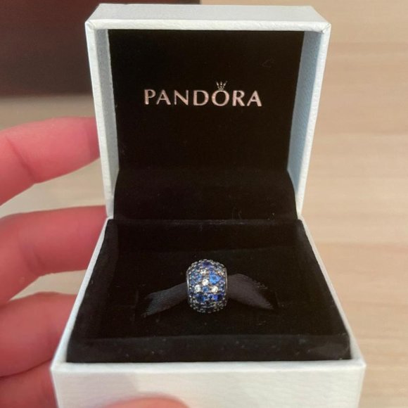 Blue and Crystal Pandora Charm - Picture 1 of 4